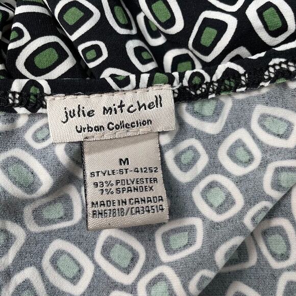 Julie Mitchell Urban Size Medium Pull on Geometric Abstract Artsy Knit Skirt Y2K - Picture 7 of 12